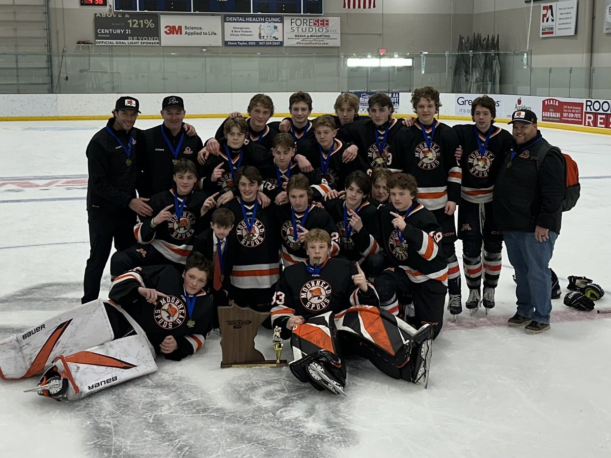 Moorhead Spuds. Minnesota Bantam AA State Champions!  Onward Moorhead!