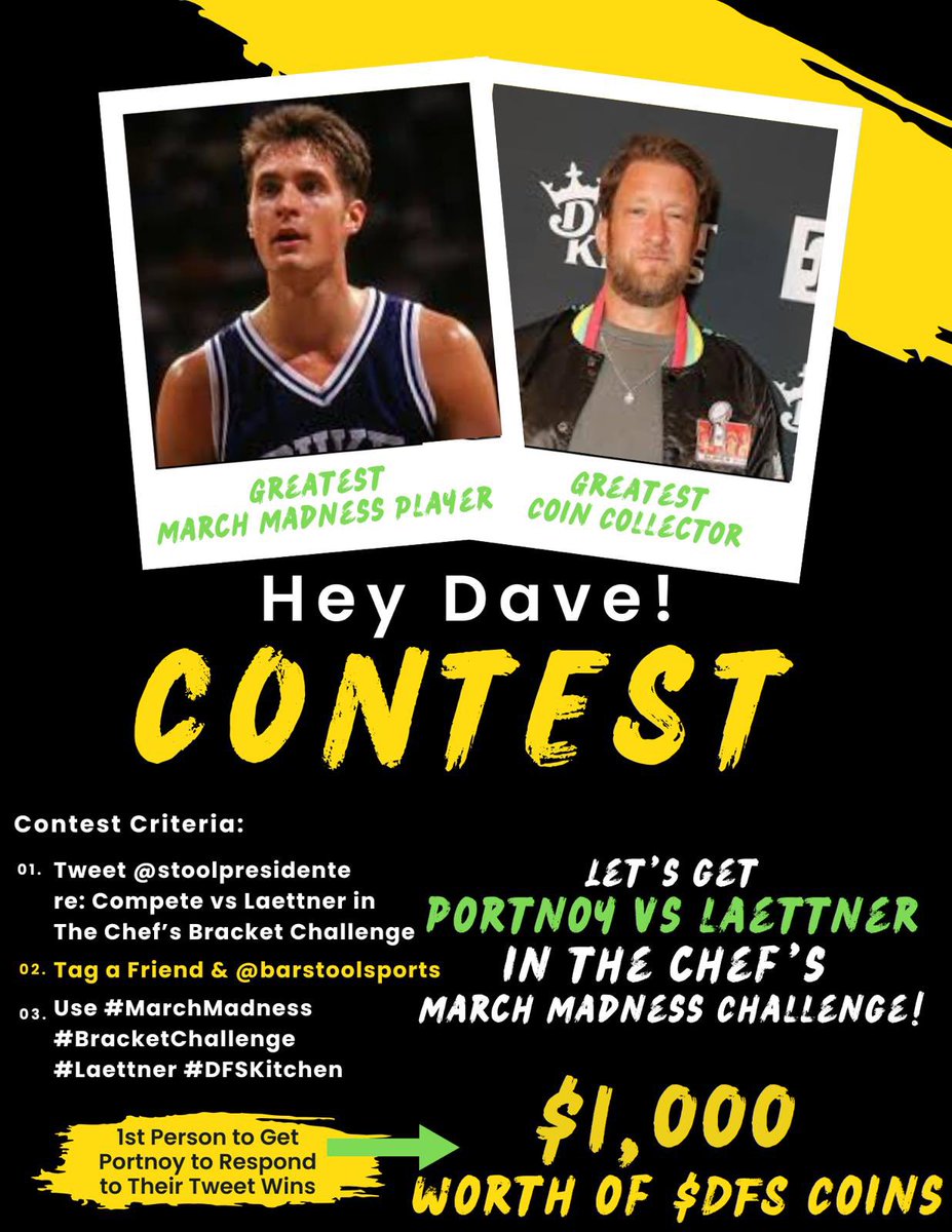 dfskitchen's tweet image. HEY DAVE! 👋🏼

Laettner beat your beloved Michigan Fab Five back in ‘92, are you going to try and get some revenge here in our bracket challenge hosted by the GOAT himself!?!🤩🥳

LETS MAKE THIS HAPPEN!! 😎🔥

@stoolpresidente @barstoolsports
#Marchmadness #DFSKitchen…