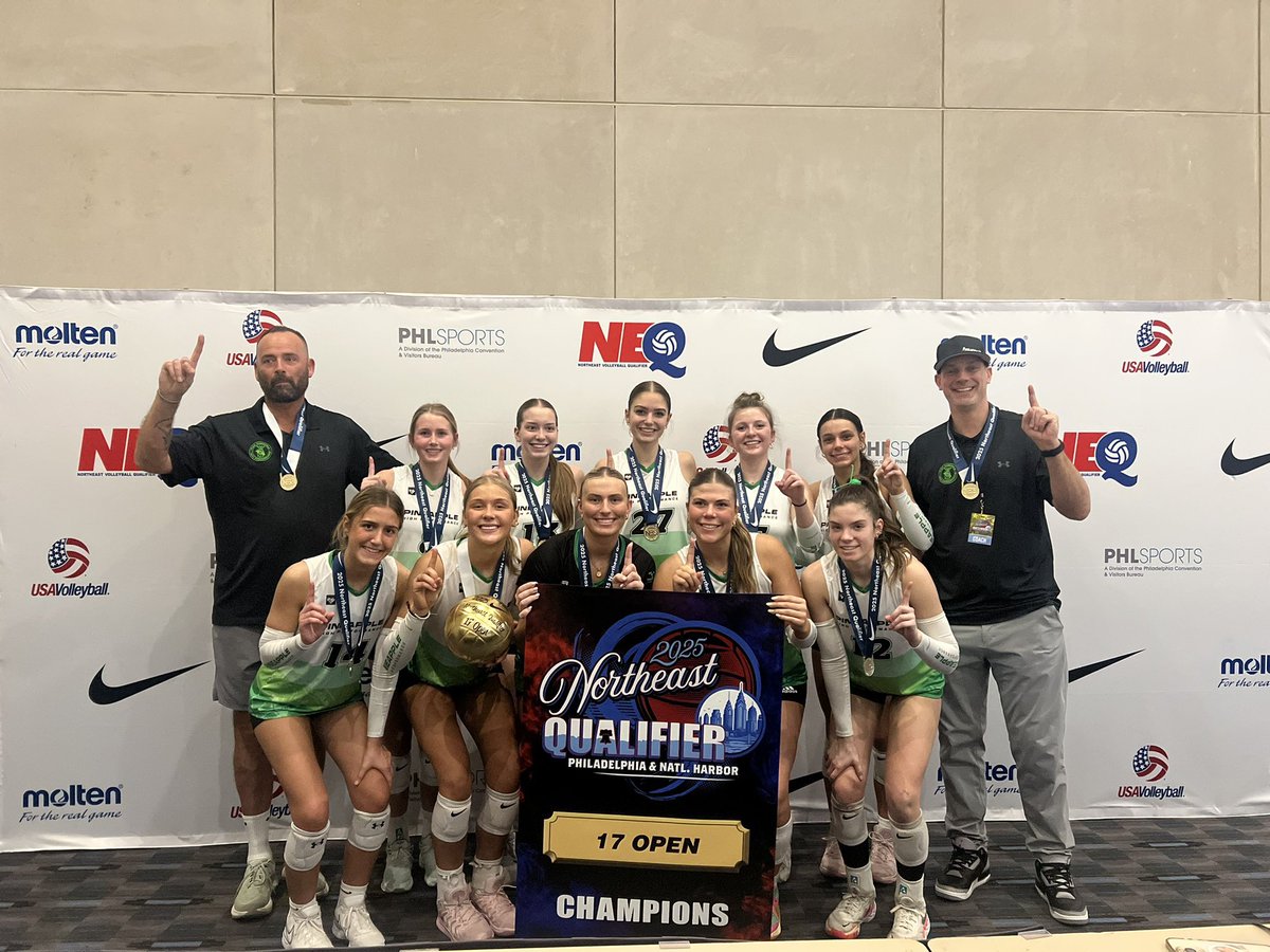 tim_haffner's tweet photo. Congrats Pineapple HP 17-1!! Champions of @usavolleyball NEQ 17 Open Tournament and earn their Bid to Nationals in Dallas. Great Job Ladies 🍍🏐🏆 @PineappleHPA @LTPer @PrepDig @VBAdrenaline @CalaHaffner https://t.co/oI9eQkMRJa