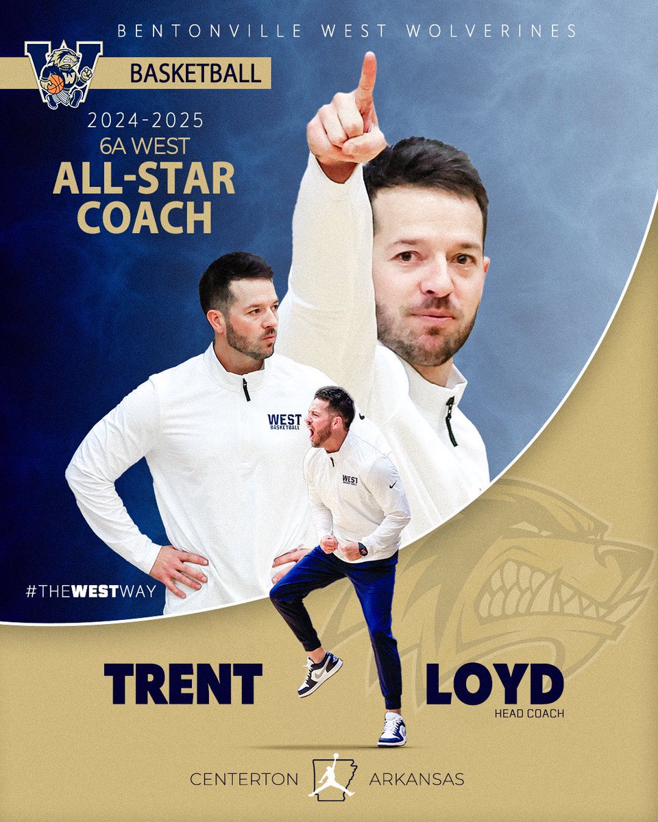 Congrats to Coach Loyd (<a href="/Coach_TLoyd/">Trent Loyd</a>) on being voted to represent the 6A West on the AAA All-Star ballot! #theWESTway
