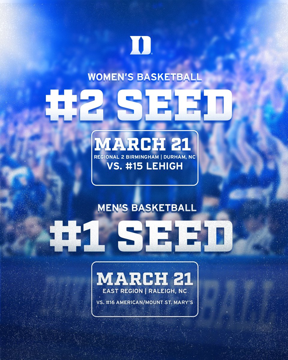 TIME TO DANCE 🕺🪩

🏀 <a href="/DukeMBB/">Duke Men’s Basketball</a> 
🏀  <a href="/DukeWBB/">Duke Women’s Basketball</a>
