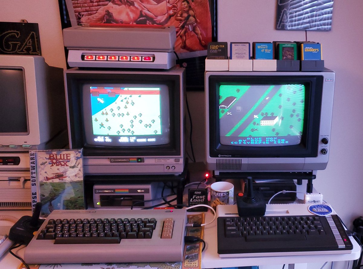 It's been 3 months since I last turned these on. What game do you usually play when you resume retro computing? My favorite is Blue Max!