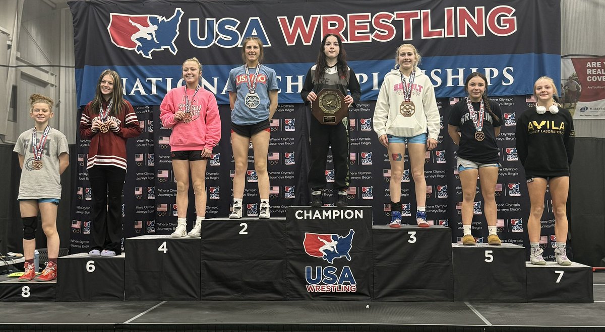 Congratulations to Isabelle Apple placing 2nd at Folkstyle Nationals