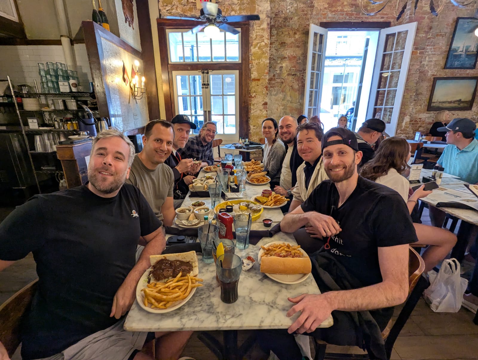 Group shot after lunch
