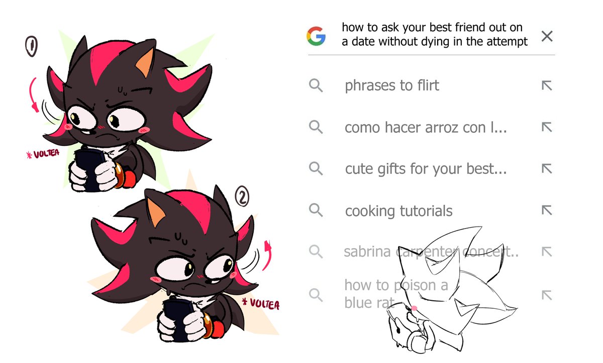 Haber denle consejos💅❤️‍🩹
#ShadowTheHedgehog #amyrose #shadamy