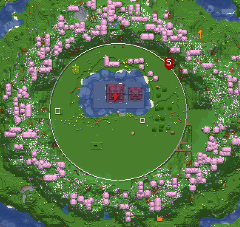 MavenLunar's tweet image. Progress time! Removed the last chunk of stone. Replaced every stone block on the ground with grass. Build another circle at 125 height and started filling in on that layer.

#minecraft #betterminecraft #minecraftproject #mcproject