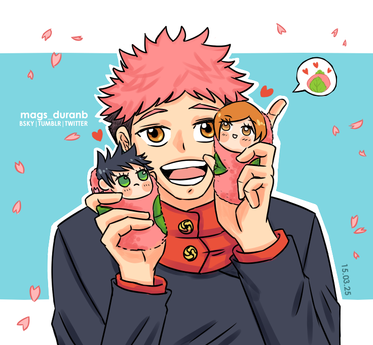 mags_duranb's tweet photo. Day 15/31 - Now a happy Yuuji after trauma. Feat mochiGumi and mochiBara :D Countdown to Yuuji Itadori's birthday.
#ItadoriYuuji #jujutsukaisen #jjk #่ๆๆ ไป #ๅช่กๅปปๆฆ #fushiguromegumi #kugisakinobara #yuujibday https://t.co/YLu9xAqlJ8