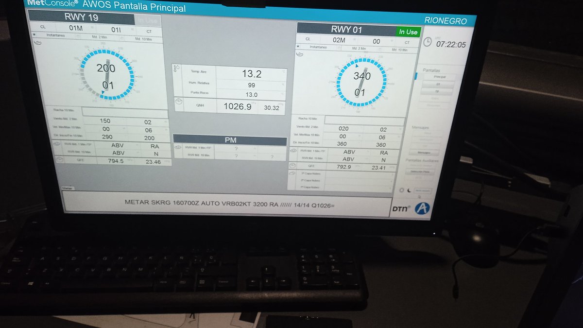 ACDECTAATC's tweet photo. En Bogotá seguimos sin capacidad para atender baja visibilidad cat 2 y 3 por degradación en sistemas ILS. Rionegro con inestabilidad en los RVR. Vigilancia meteorológica y reportes en estas críticas condiciones deben brindar los meteorólogos,no controladores aéreos. @AEROMET96 https://t.co/bTTQnJTwj5