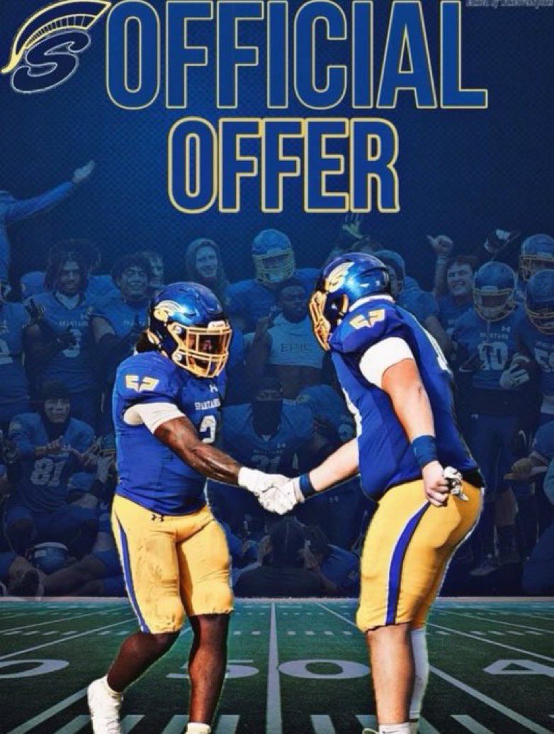 #AGTG Blessed to receive an offer from Minnesota State College
<a href="/CoachTerrelll/">Coach Terrell</a> <a href="/MSt8Football/">Minnesota State Spartans Football</a>