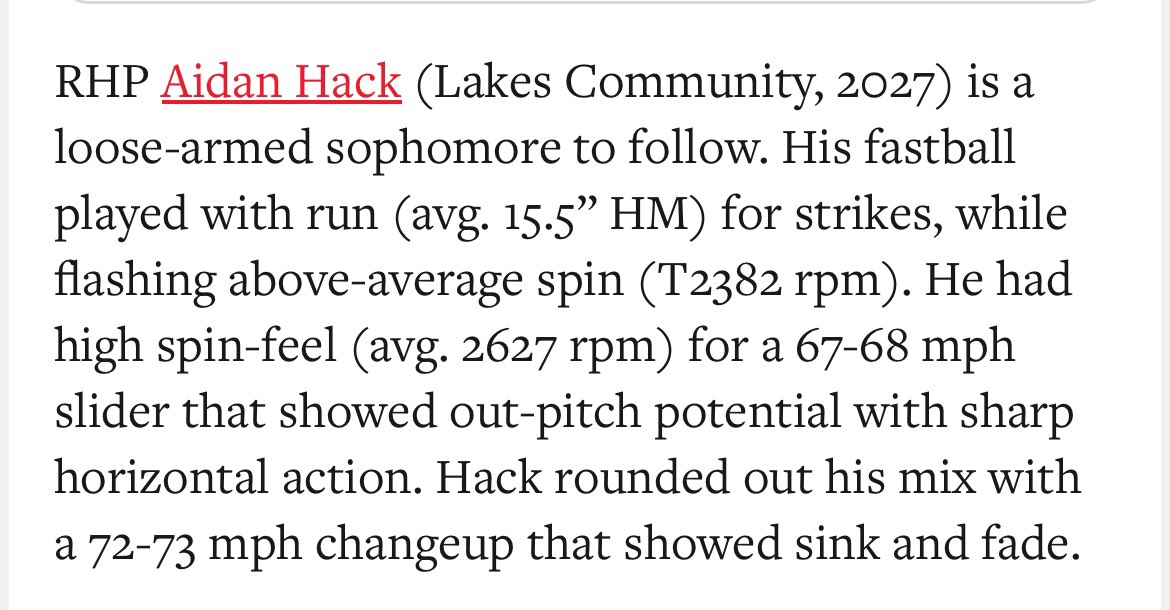 Aidan Hack (@aidan_hack4) on Twitter photo Thank you <a href="/PrepBaseballIL/">Prep Baseball Illinois</a> for the write up!
<a href="/teams_elite/">Elite Baseball Teams</a> <a href="/Elitenorth2027/">Elite Baseball Training 2027 Lutz</a> @LCHS_Hoff Thank you <a href="/PrepBaseballIL/">Prep Baseball Illinois</a> for the write up!
<a href="/teams_elite/">Elite Baseball Teams</a> <a href="/Elitenorth2027/">Elite Baseball Training 2027 Lutz</a> @LCHS_Hoff