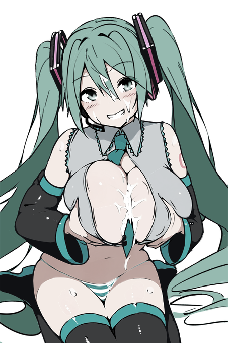 直球すぎて検索にかからないイラストになっちゃった。
一応用意してたこっちのバージョンならどうかな? #初音ミク 