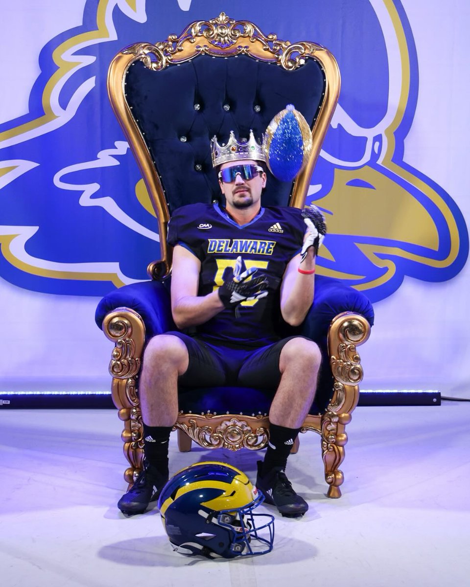 LachBrenden's tweet photo. Committed‼️ Thank you Coach Carty &amp; Coach DiMeco for an unreal visit! Let’s get to work💪 Go Hens🔵🟡 #henergy25 #cusa @Delaware_FB @GP_Recruiting https://t.co/6LEPnGJlRF
