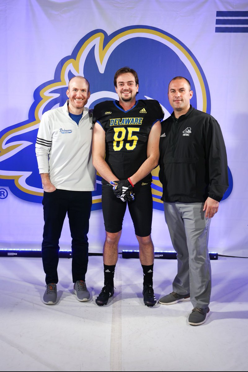 LachBrenden's tweet photo. Committed‼️ Thank you Coach Carty &amp; Coach DiMeco for an unreal visit! Let’s get to work💪 Go Hens🔵🟡 #henergy25 #cusa @Delaware_FB @GP_Recruiting https://t.co/6LEPnGJlRF
