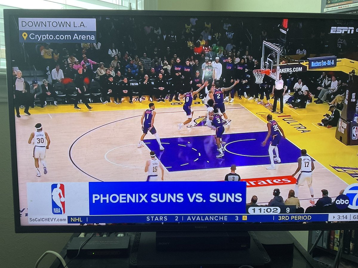 djariya's tweet image. Oh look the Suns played themselves today ☀️ vs ☀️ @abc7error