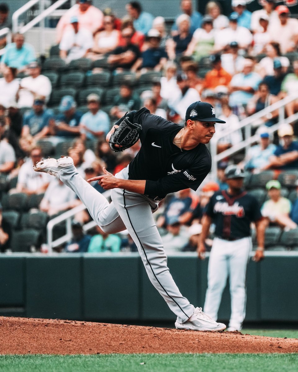 tigers's tweet image. 3️⃣ Ks through 2️⃣ in his #SpringBreakout debut 

@jakemiller296