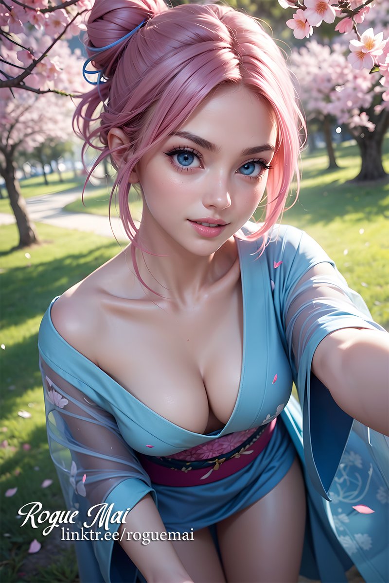 rogue_mai's tweet photo. Candy, snapping a selfie under the warm sun, as charming as ever. 👘🌸
#SeeThruSundayAI by @soulforged77
#SelfieSundayAI By @k_ai_ros_2 and @spicy_goblins
Day 5 #7KimonoAI by @soulforged77 and @nezukoxarts
#SpringBlossomsAI by @oracionai
#SakuraSundayAI by @theway2377 and @rewsterp