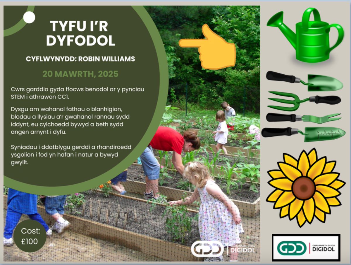 Robin Williams Cyf (@robinw_cyf) on Twitter photo Cyrsiau'r Gwanwyn : <a href="/DysguDigidol/">Gwasanaeth Dysgu Digidol</a> Prosiect Garddio Cwrs CPA ar-lein drwy TEAMS - ar gyfer athrawon Cam Cynnydd 2 Blyn 3 a 4 Dydd Iau, 20fed Maw 10am - 12pm Bwriad y cwrs yw cynnig 3 gweithgaredd ymchwiliol yn yr ardd bob wythnos drwy'r tymor. forms.office.com/Pages/Response… Cyrsiau'r Gwanwyn : <a href="/DysguDigidol/">Gwasanaeth Dysgu Digidol</a> Prosiect Garddio Cwrs CPA ar-lein drwy TEAMS - ar gyfer athrawon Cam Cynnydd 2 Blyn 3 a 4 Dydd Iau, 20fed Maw 10am - 12pm Bwriad y cwrs yw cynnig 3 gweithgaredd ymchwiliol yn yr ardd bob wythnos drwy'r tymor. forms.office.com/Pages/Response…