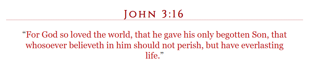 Happy John 3:16 day!