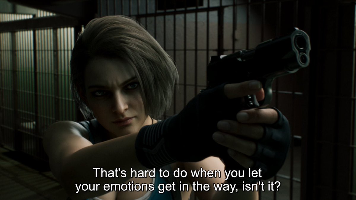 comfortredfield's tweet photo. resident evil: death island's prison scene confirms that claire and jill's relationship is strong off-screen 

the exact same scene would fit well for jill and chris because of their history together, but they chose to show us that claire is as important as chris to her 

details https://t.co/lgHt3Of17T