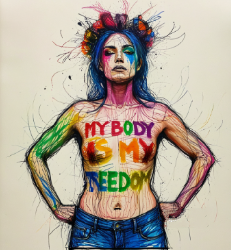 femenscom's tweet photo. My body is my freedom ! 

#FEMEN 💐 https://t.co/KYkhDTfdci