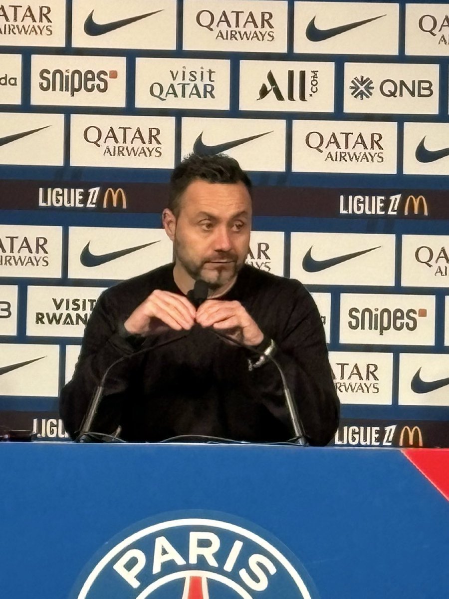 "𝗖𝗘 𝗠𝗔𝗧𝗖𝗛 𝗡’𝗘𝗦𝗧 𝗣𝗔𝗦 𝗨𝗡 𝗖𝗟𝗔𝗦𝗜𝗖𝗢 !"

Roberto De Zerbi 🇮🇹 :

« 𝗤𝘂𝗮𝗻𝗱 𝗷’𝗲́𝘁𝗮𝗶𝘀 𝗷𝗲𝘂𝗻𝗲, 𝗹'𝗢𝗠 𝗲́𝘁𝗮𝗶𝘁 𝗮𝘂 𝗱𝗲𝘀𝘀𝘂𝘀, 𝗲𝘁 𝗹𝗲 𝗣𝗦𝗚 𝗻’𝗲𝘅𝗶𝘀𝘁𝗮𝗶𝘁 𝗽𝗮𝘀 !

C’est vous qui appelez ce match un Classico. Ce n’est pas la réalité de