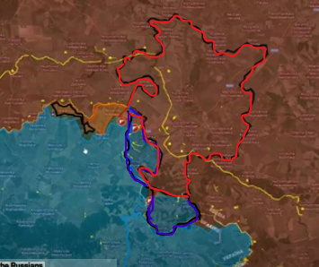 JaimeAFelix's tweet photo. Kursk, lo que tenían y lo que les va quedando, menos de 70 km cuadrados.

#Kursk #Putin #Zelensky  #Trump #Ucraina #Pokrovsk https://t.co/xSj5a42soN