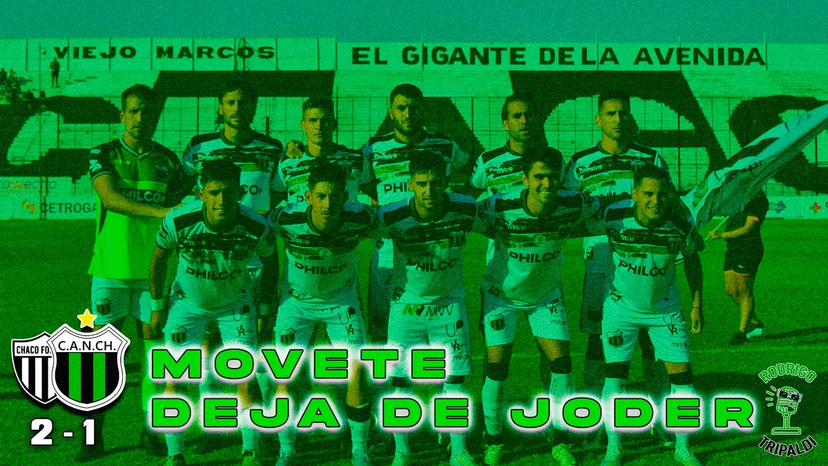 TripaldiRodrigo's tweet photo. ❌ Preocupante imagen en la primera derrota del regreso de Walter Perazzo a Nueva Chicago.

🎙 Mirá y escuchá el análisis de la derrota en Chaco en el siguiente link: https://t.co/xZ8JknFaNr

💪 Dale me gusta, suscribite y compartilo que no cuesta nada y me ayuda muchísimo. https://t.co/KYvw3FAUf0