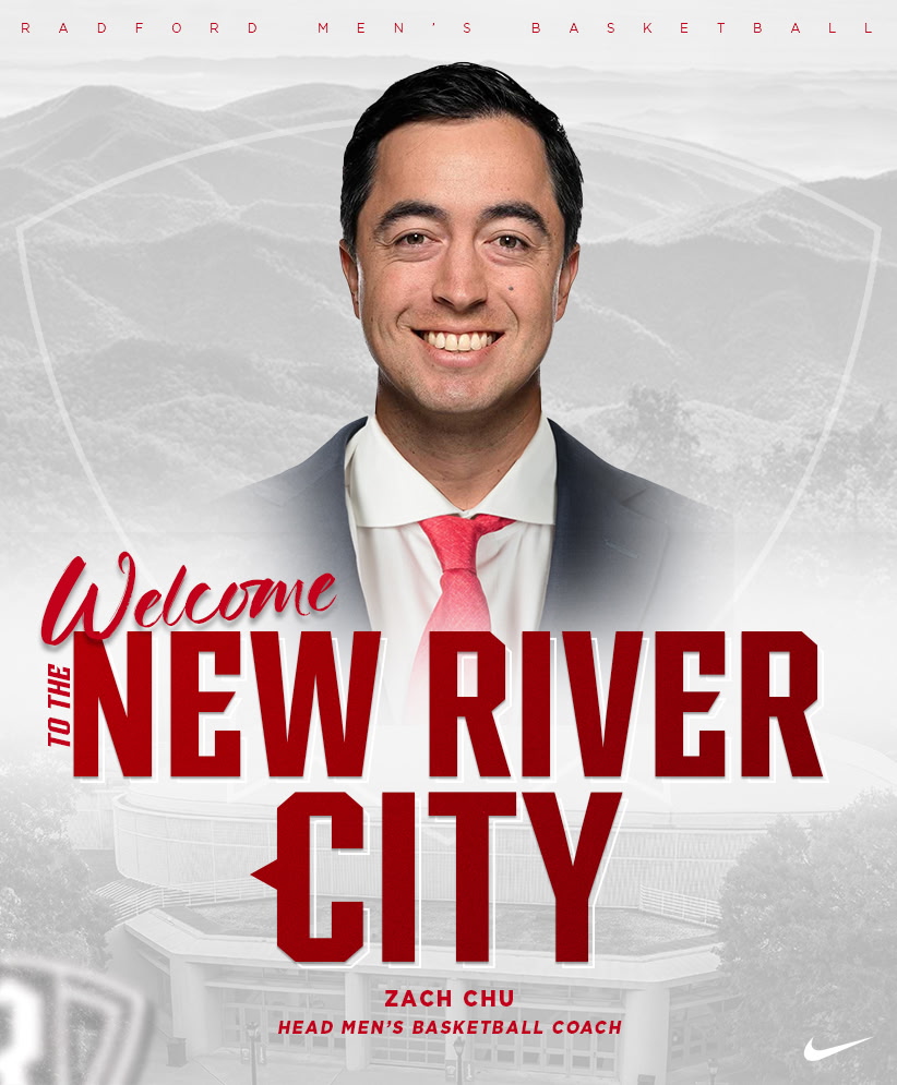 It's a 𝗡𝗘𝗪 𝗘𝗥𝗔 in the 𝗡𝗘𝗪 𝗥𝗜𝗩𝗘𝗥 𝗖𝗜𝗧𝗬

Zach Chu brings a new age of 🏀 to Radford as the ninth head coach of the storied Highlanders program

📰 - tinyurl.com/445n6mrd