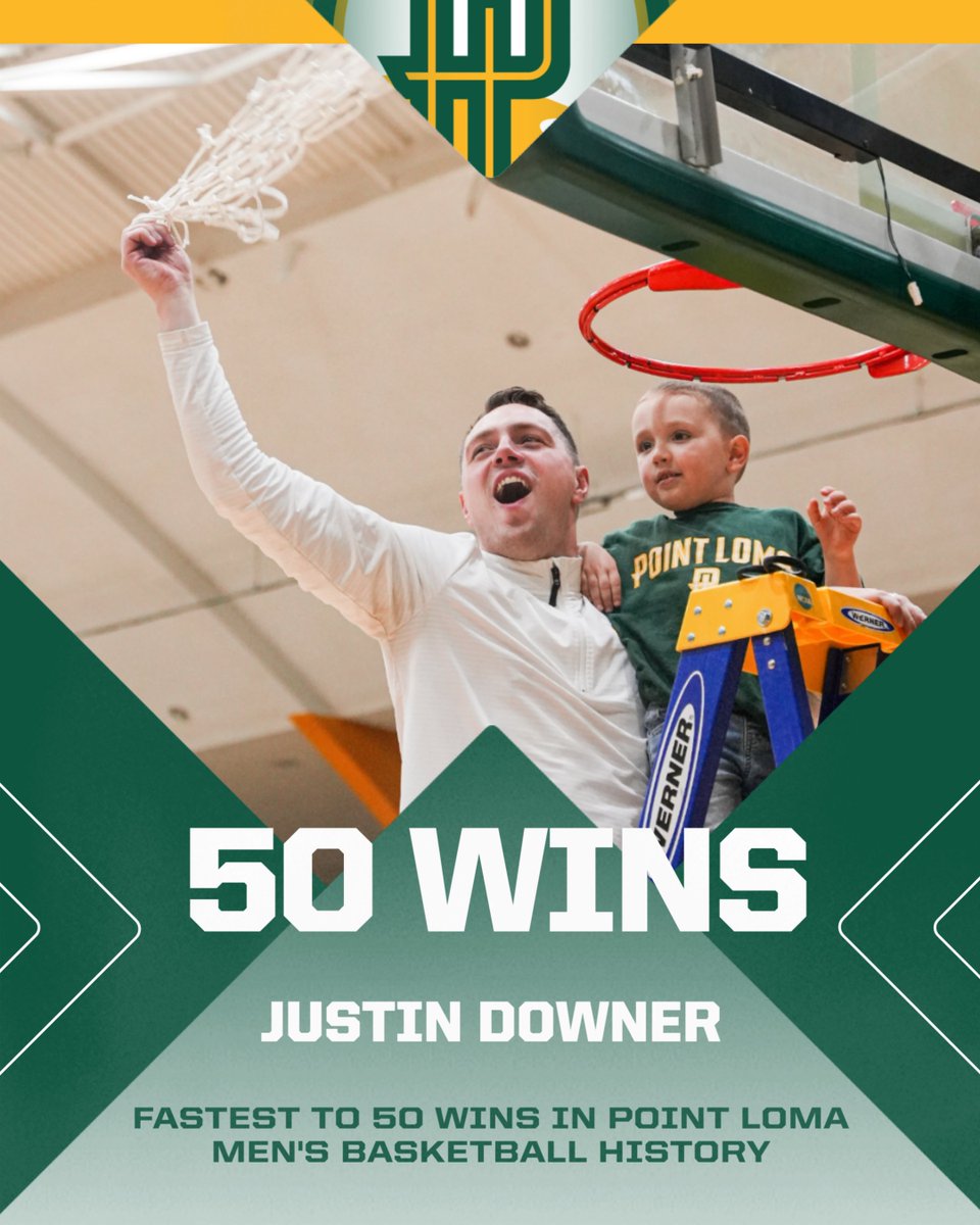 PLNU Sea Lions (@plnusealions) on Twitter photo 5โฃ0โฃ WINS for <a href="/CoachJDowner/">Justin Downer</a> ๐
Justin Downer is the fastest head coach to reach 50 wins in <a href="/plnubasketball/">PLNU Basketball</a> history, doing so in just 64 games.
#GoSeaLions 5โฃ0โฃ WINS for <a href="/CoachJDowner/">Justin Downer</a> ๐
Justin Downer is the fastest head coach to reach 50 wins in <a href="/plnubasketball/">PLNU Basketball</a> history, doing so in just 64 games.
#GoSeaLions