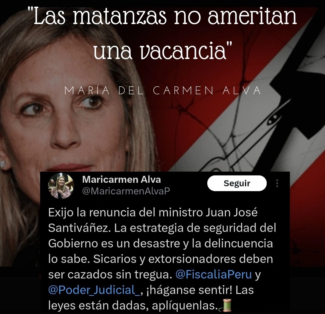 mirecarhuas's tweet photo. Esta sanguinaria es tremenda hipócrita... Su asquerosa frase "Las matanzas no ameritan vacancia" debió ser un escándalo pero tenían que morir más peruanos
#CierreDelCongreso #fuerasantivanez #FueraDinaAsesina https://t.co/Zdca2G0Ptj