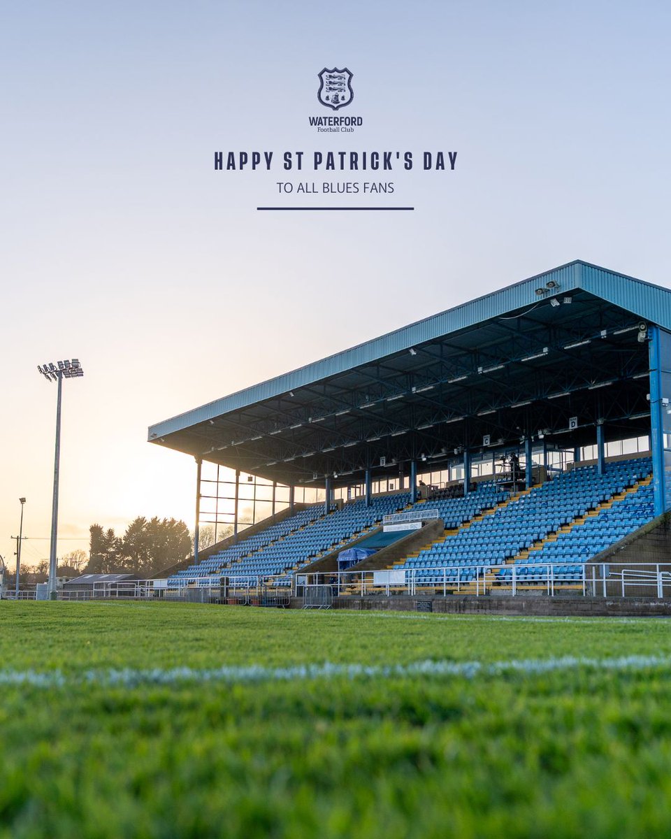 Wishing all our loyal Blues supporters a happy St. Patrick's Day from everyone at Waterford FC 🇮🇪

#WaterfordFC