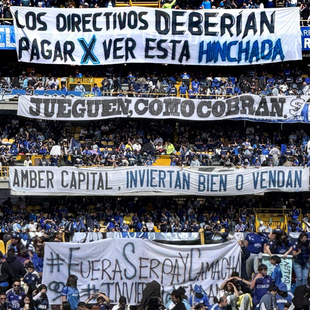 soy_un_penalti's tweet photo. Hablan las tribunas. Millonarios es su gente. 💙 https://t.co/5iwkUanIjA