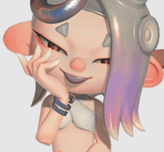 Vincenciel's tweet photo. Am I the only one who’s just now noticed that Shivers ears are differently shaped?? 

Her left ear is flat while her right ear has an indent lol 

#Splatoon https://t.co/s9sypmZAhq
