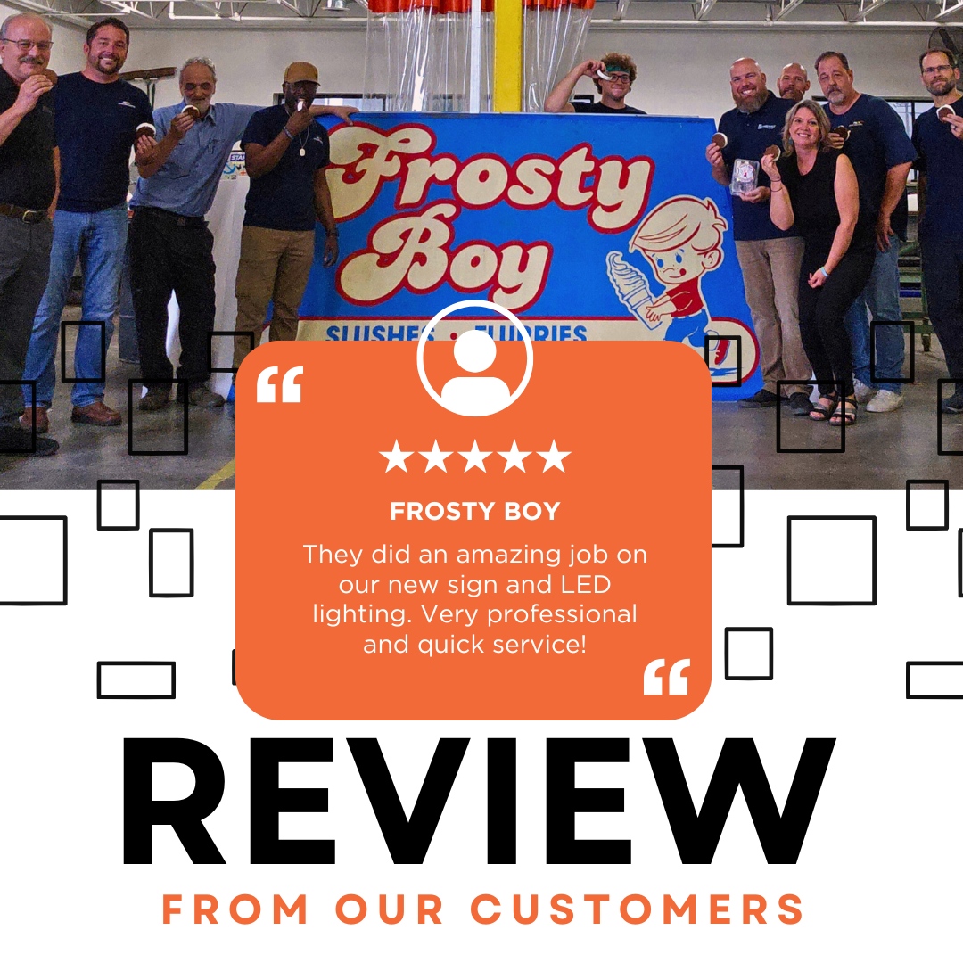 Frosty Boy of Harrison Township had a great experience with us. We are very grateful for our customers!  

#PhillipsSign #GoogleReview #PerfectReview #DetroitSignage