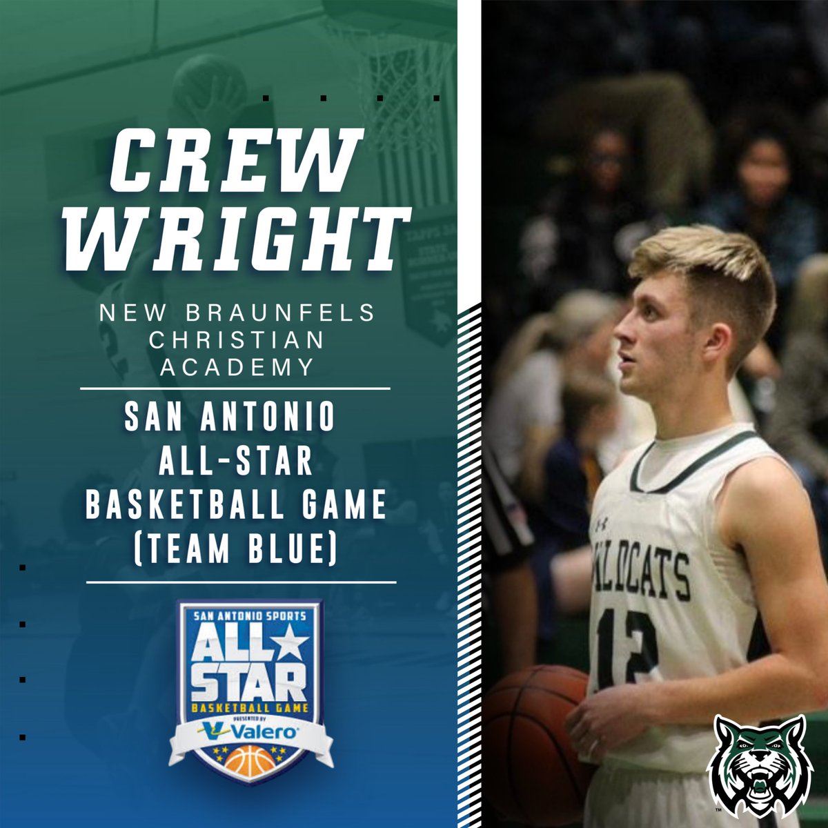 TXPSbasketball's tweet photo. 2025 SAS All-Star | Crew Wright

Crew, a guard from New Braunfels Christian Academy. finished off his four years of hard work by earning 4x all-district 1st team. 2x All-state Honorable Mention, 2x 2nd team all-state. Once again, Congratulations, Crew!

#SASAllStarGame https://t.co/cTwQKAcqL6
