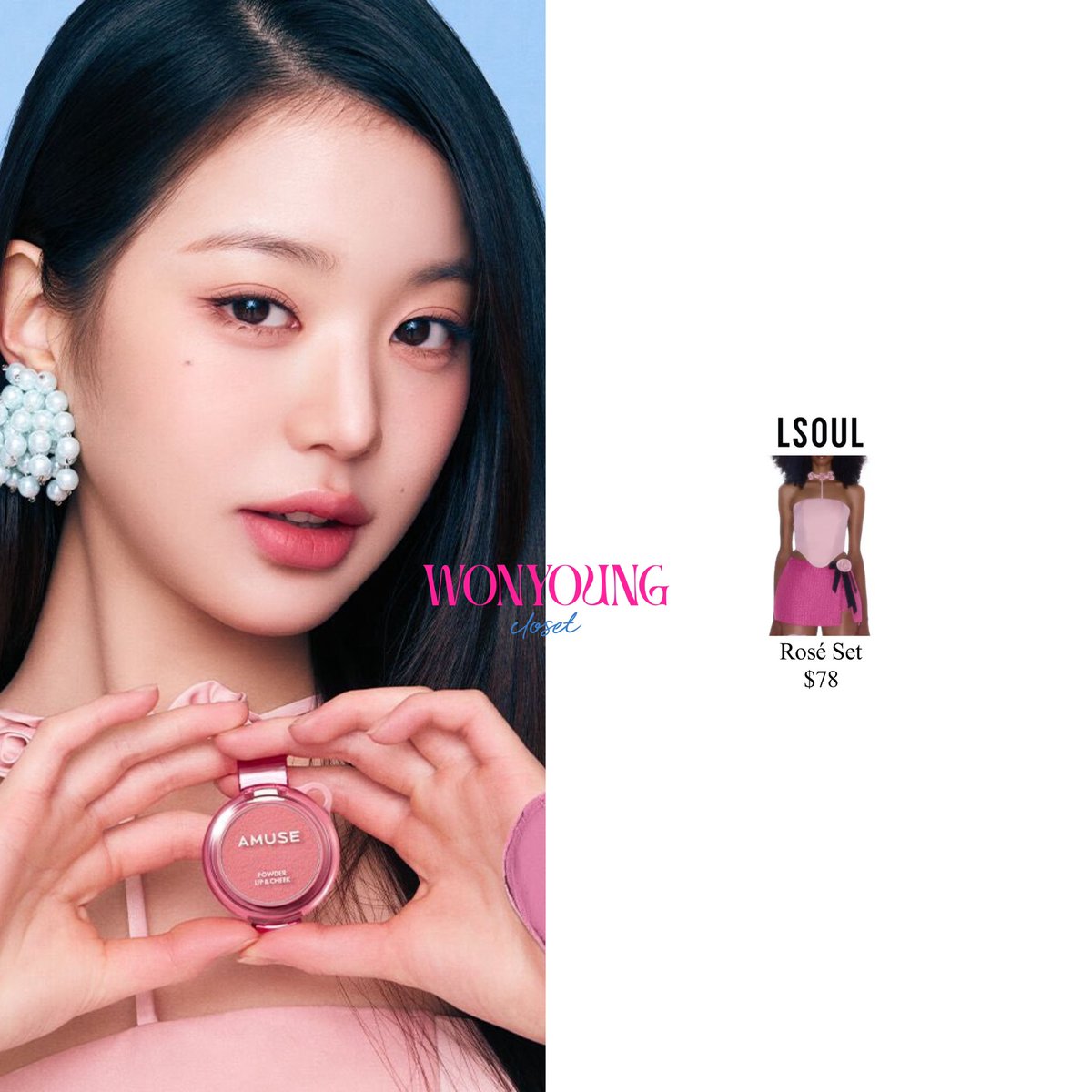 wonyoungcloset's tweet photo. 250316 Wonyoung’s Campaign For @amuse_kr
——————
She is wearing Lsoul
——————
#WONYOUNG #WONYOUNGIZONE #WONYOUNGIVE #JANGWONYOUNG #WONYOUNGSTYLE #IZONE #WONYOUNGCLOSET #IVE #IVEFASHION #IVESTYLE #장원영 #원영 #아이브 #ウォニョン #ジャンウォニョン https://t.co/yHXYgEDbSQ