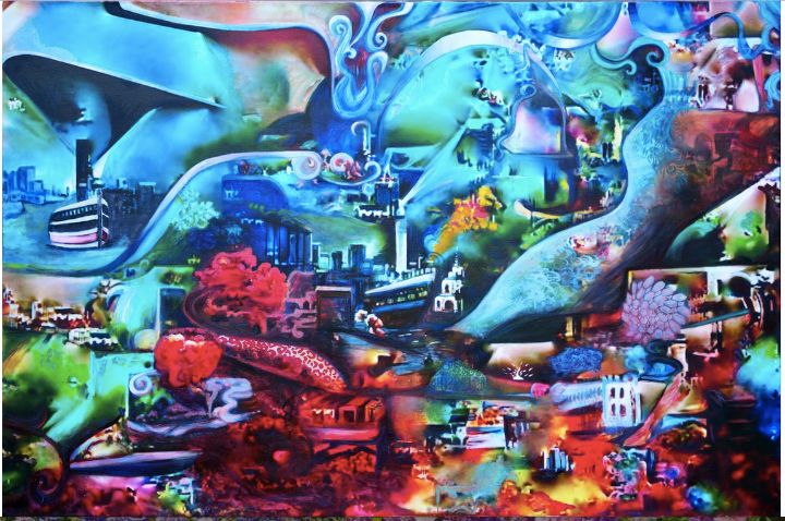 Art of the Day: "MANIFESTON". Buy at: ArtPal.com/elleneast36?i=…