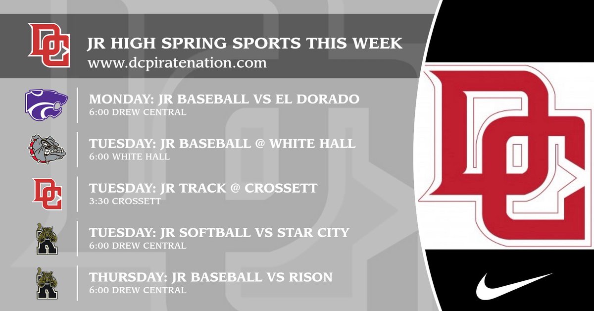 JR HIGH SPRING SPORTS THIS WEEK