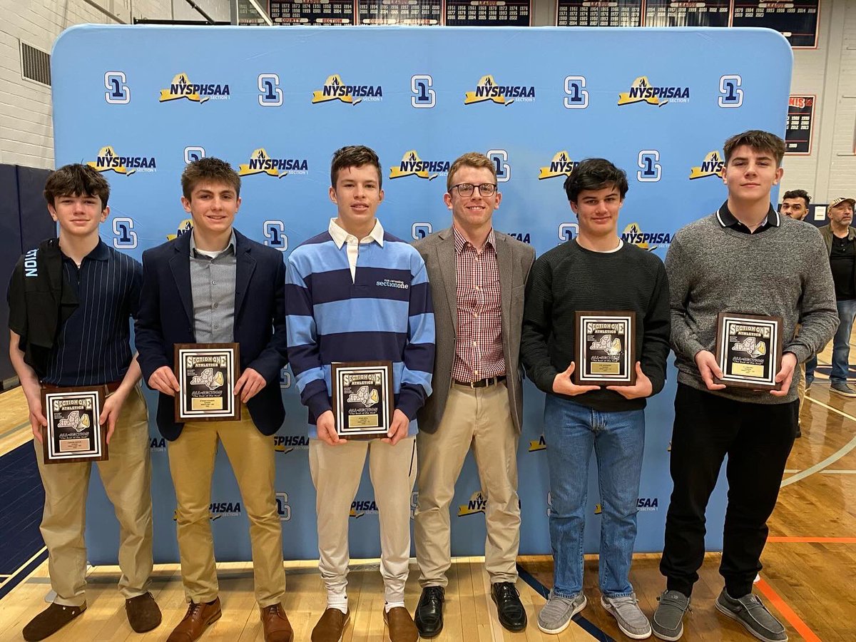 2025 Section One Wrestling Awards 

Loghan Dwyer - All-Section 
Ethan Steuber - All-Section 
Ryan Ball - All-Section, All-State, League Wrestler of the Year 
Cal Ehrmann - All-Section 
T.J. Mauro - All-Section 
Coach DiSanto - League Coach of the Year