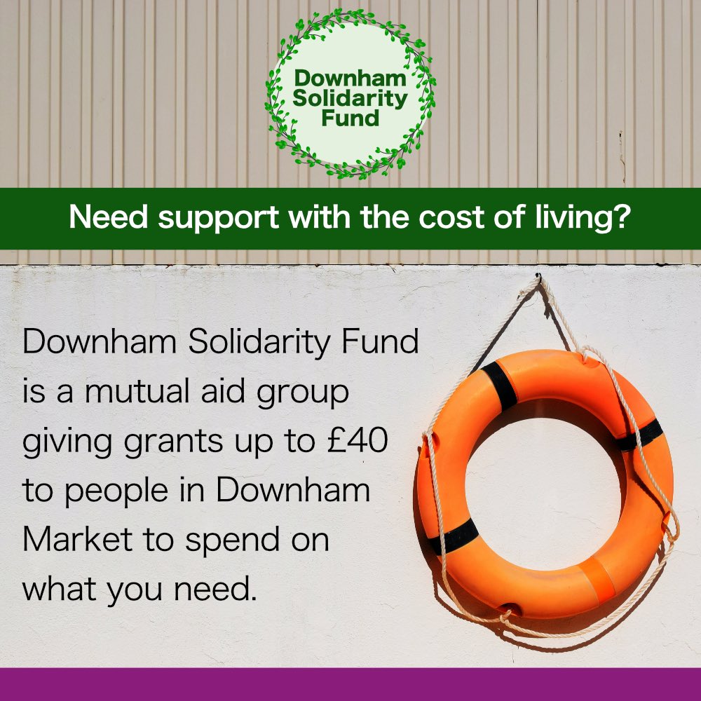 The fund currently sits at £49. Please share so anyone who may need support can request it. opencollective.com/downhamsolidar…