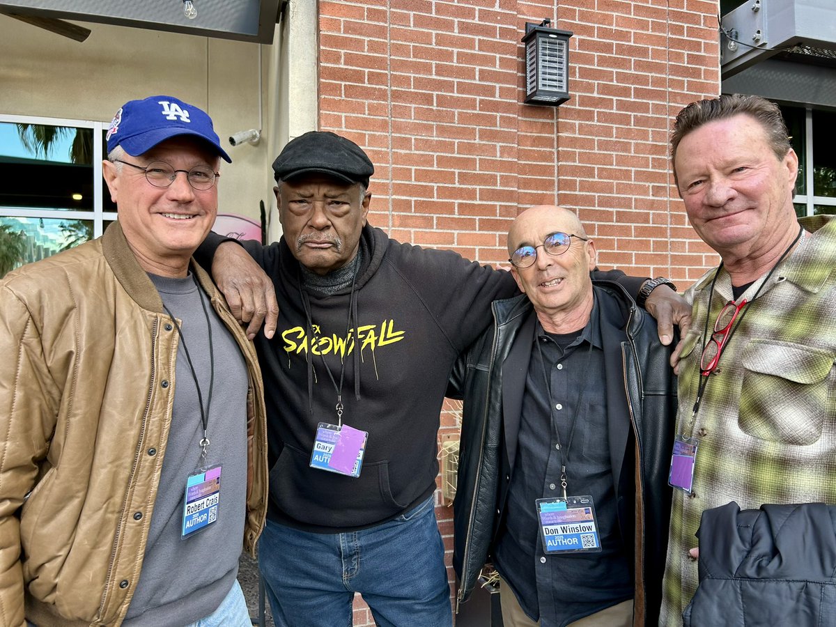 TJParkerauthor's tweet image. Thank you @TFOB for another wonderful weekend of authors, artists and readers in your beautiful desert!   @robertcrais Gary Phillips @donwinslow Willy Vlautin Luis Albert Urrea  @JAJance Thomas Perry
#TFOB