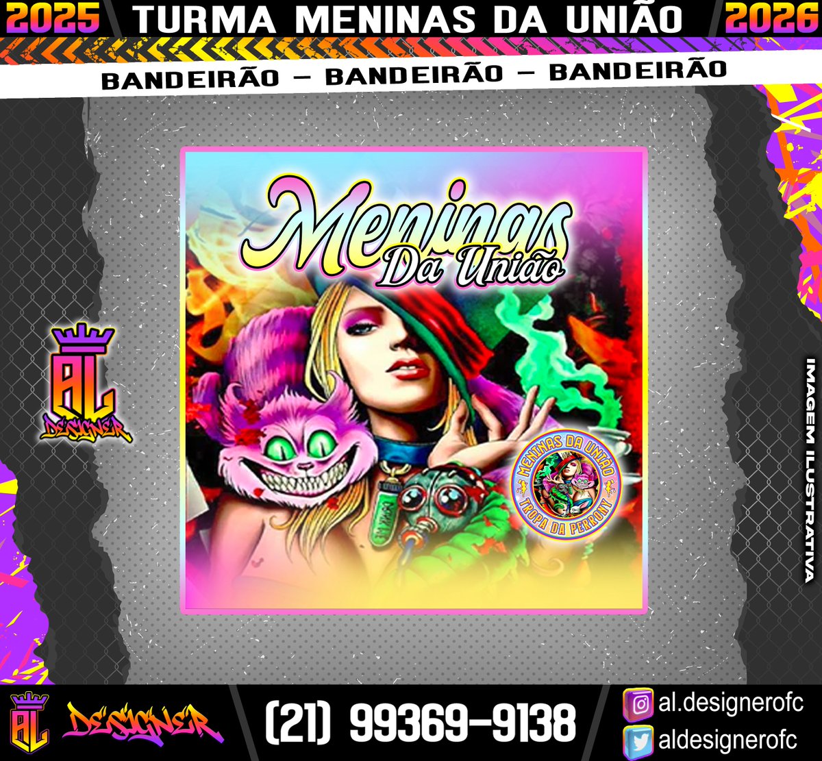 aldesignerofc's tweet photo. • | Mais um trabalho finalizado ✔️🖥️

• | Arte de Bandeirão= TURMA MENINAS DA UNIÃO 🎭

• | Faça arte da sua Turma, Grupo, Torcida &amp; Galera

• | 📲(21) 99369-9138 Allex

@Meninasdauniao https://t.co/8N0pTGZ96i