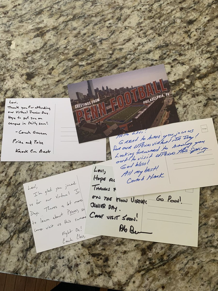 Levi Shoemaker (@levishoemaker49) on Twitter photo Thanks for the mail! Looking forward to getting on campus!
<a href="/PennFB/">Penn Football</a>
<a href="/CoachDupont/">Jon Dupont</a>
<a href="/CoachPatGannon/">Pat Gannon</a>
<a href="/CoachA_Colby/">Austin Colby</a>
<a href="/WHS_SID/">WHS Sports Information</a>
<a href="/IndyWeOutHere/">IndyWeOutHere ‼️</a> Thanks for the mail! Looking forward to getting on campus!
<a href="/PennFB/">Penn Football</a>
<a href="/CoachDupont/">Jon Dupont</a>
<a href="/CoachPatGannon/">Pat Gannon</a>
<a href="/CoachA_Colby/">Austin Colby</a>
<a href="/WHS_SID/">WHS Sports Information</a>
<a href="/IndyWeOutHere/">IndyWeOutHere ‼️</a>