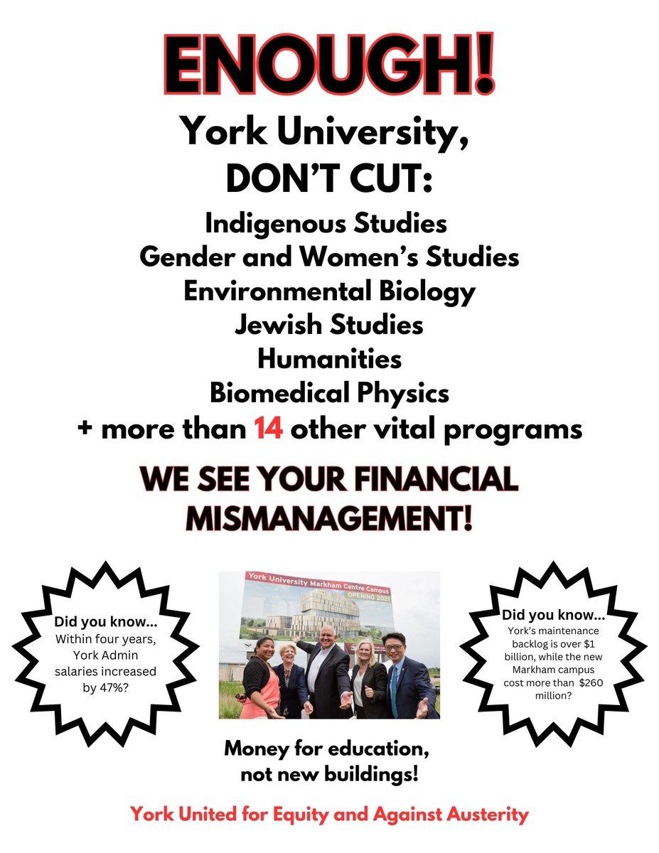 YUFA (@yufayorku) on Twitter photo York United for Equity and Against (reckless) Austerity. #WeAReYorkU #WeRiseTogether York United for Equity and Against (reckless) Austerity. #WeAReYorkU #WeRiseTogether
