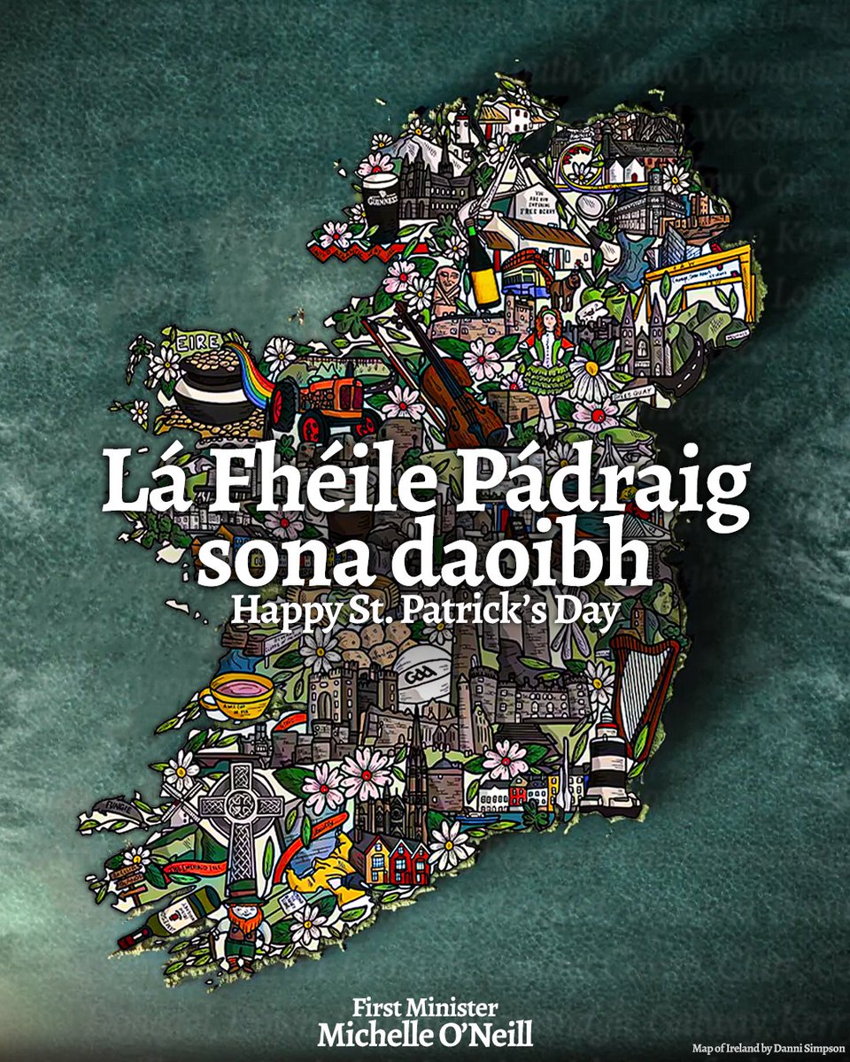 moneillsf's tweet image. ☘️ Lá Fhéile Pádraig sona daoibh - Happy St. Patrick's Day to everyone who calls our beautiful island home, and to the Irish diaspora celebrating across the globe.

I hope you all enjoy a wonderful day with family, friends, and community! 💚