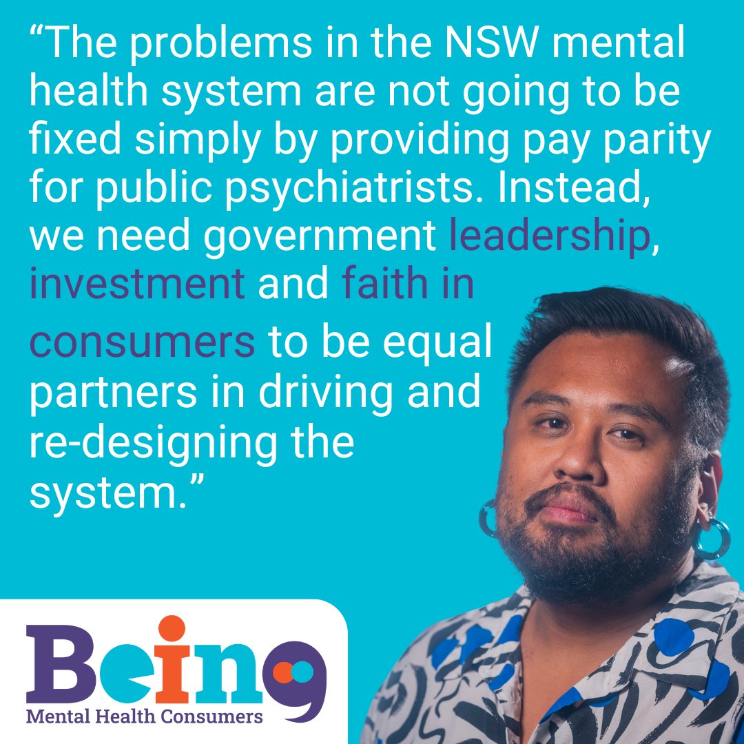 Arbitration for the psychiatrists’ pay dispute starts today.
BEING's CEO wrote to the govt reminding them the real issue is the need for meaningful reform and investment to ﬁx the overall system.

Read the letter bit.ly/41UAj8V
Sign your support bit.ly/41wRzBd
