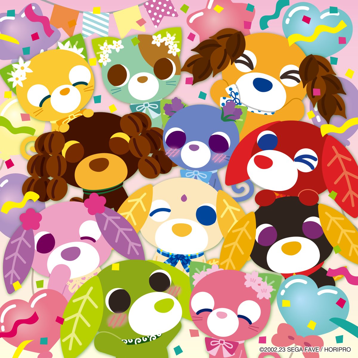 ⠀ お茶犬公式Xは本日で2周年🎊 いつもありがとうございます