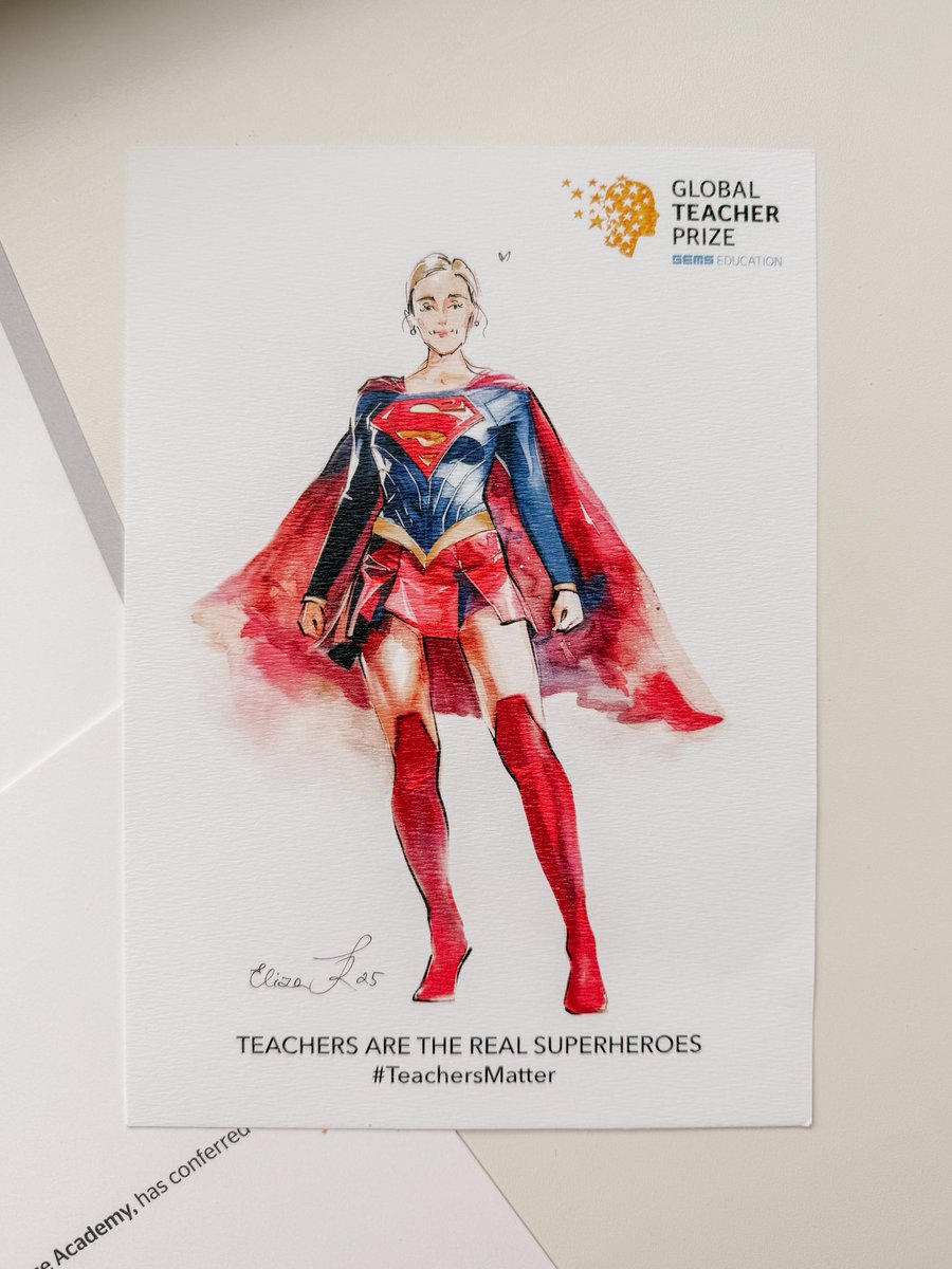BreannaHeels's tweet image. I’m definitely not a hero, but I love that the @TeacherPrize and @VarkeyFdn celebrate teachers and the invisible capes that they wear #teachersmatter The teachers I work with everyday are the heroes 🦸‍♀️
