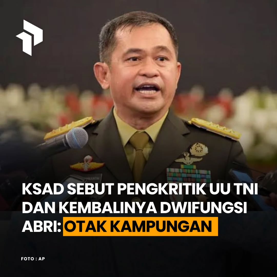 Kalau anda otak apa pak?

#TolakRUUTNI 
#TolakRevisiUUTNI