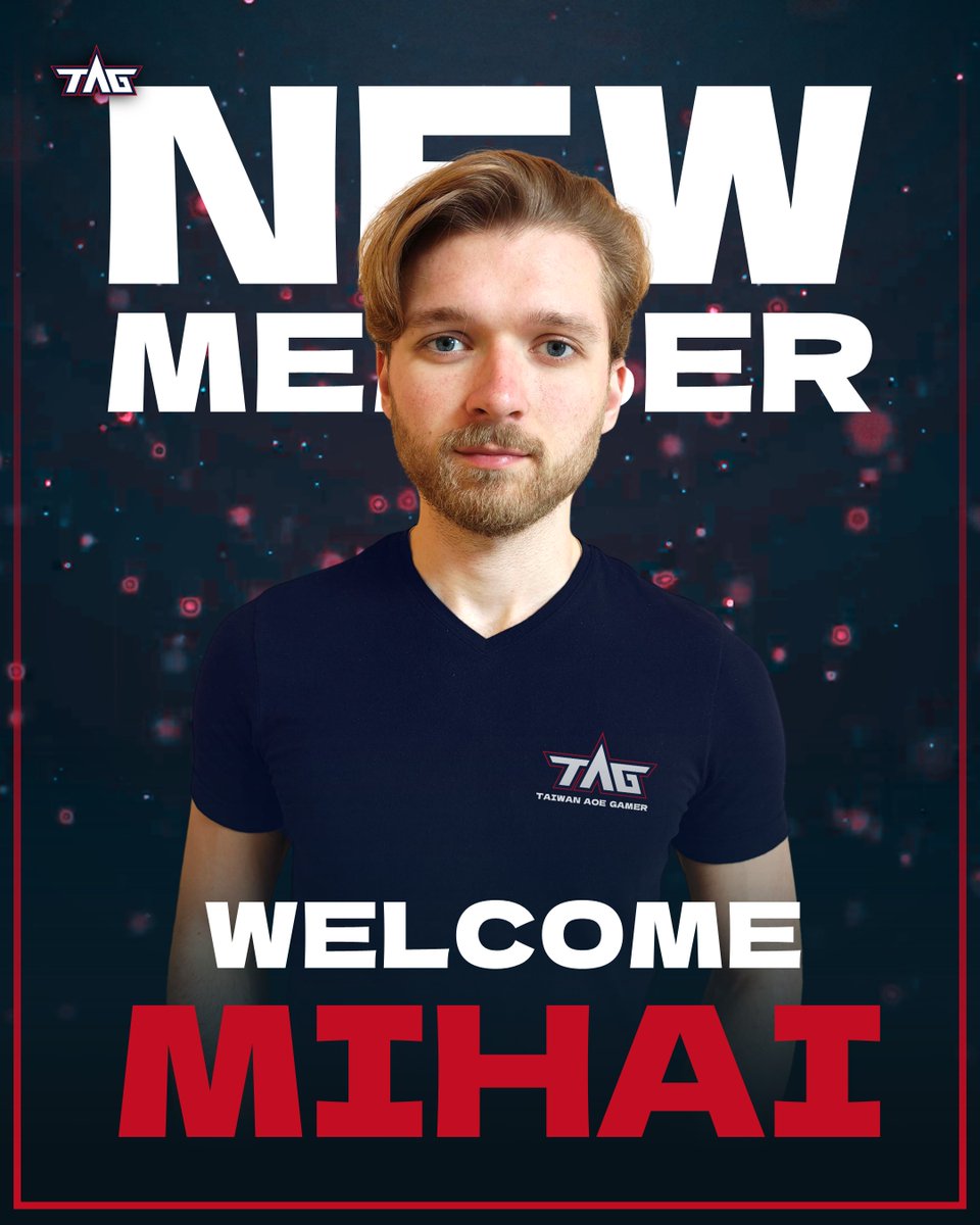 📢 TAG NEW PLAYER
We are very excited to welcome one of Romania's best players to the Taiwan AoE Gamer team!!

Let's welcome 🇷🇴<a href="/Mihai06_AoE/">Mihai06_AoE</a>

#TAG